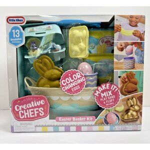 Little Tikes Creative Chefs Easter Basket Kit Color Changing Eggs Sand & Fluff